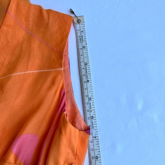 Lady Hamilton vintage georgette crepe maxi dress size XS-Small - Picture 13 of 15